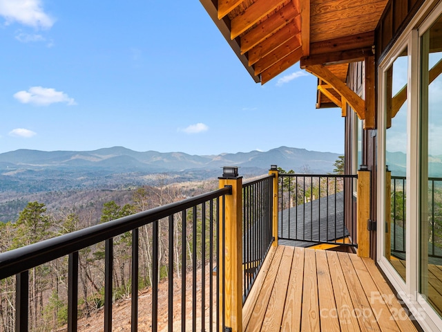 246 Half Moon Mile, Lake Lure, NC 28746 - balcony with a mountain view