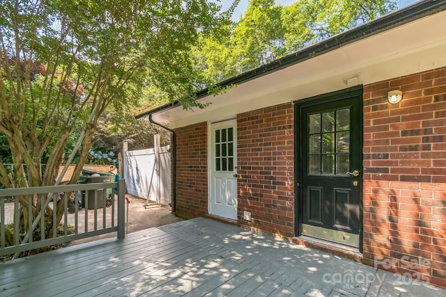 711 E John St, Matthews, NC 28105 - view of wooden deck