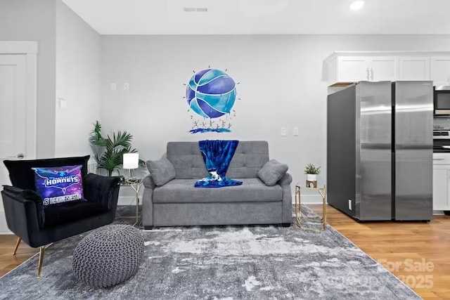 living room featuring hardwood / wood-style flooring