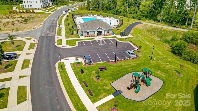 birds eye view of property