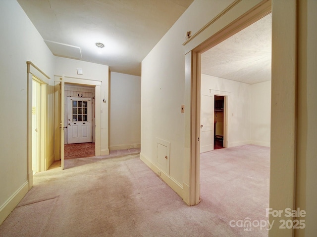 113 2nd St, Spencer, NC 28159 - hall with carpet flooring and baseboards