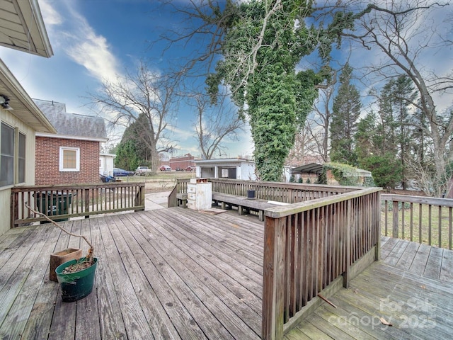 113 2nd St, Spencer, NC 28159 - view of wooden terrace