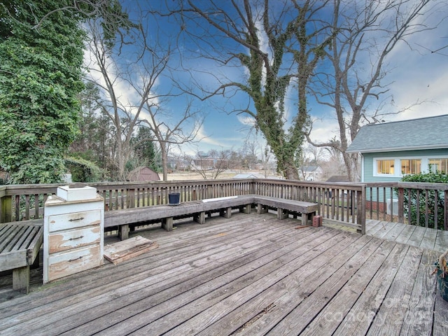 113 2nd St, Spencer, NC 28159 - view of wooden deck