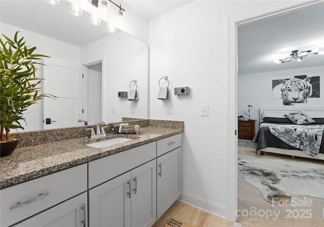 bathroom with vanity