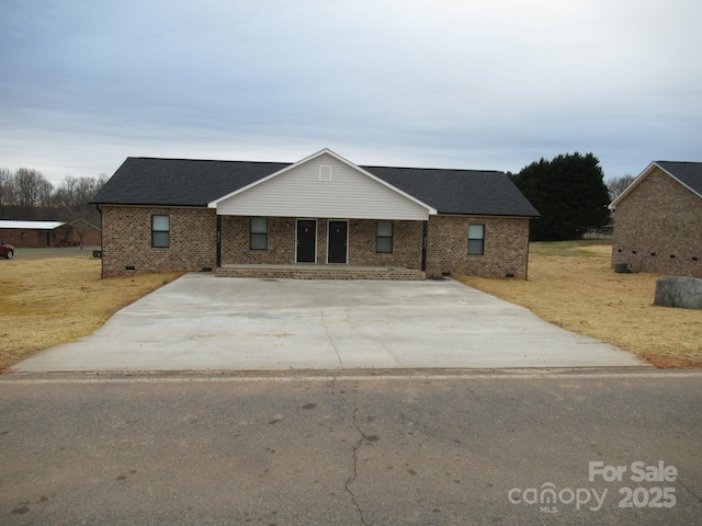 view of ranch-style home