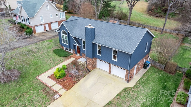 birds eye view of property