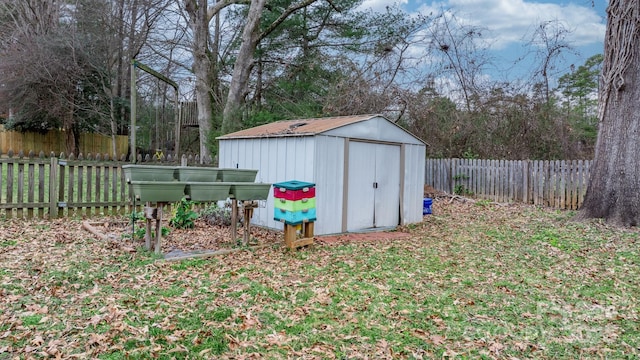 view of outdoor structure