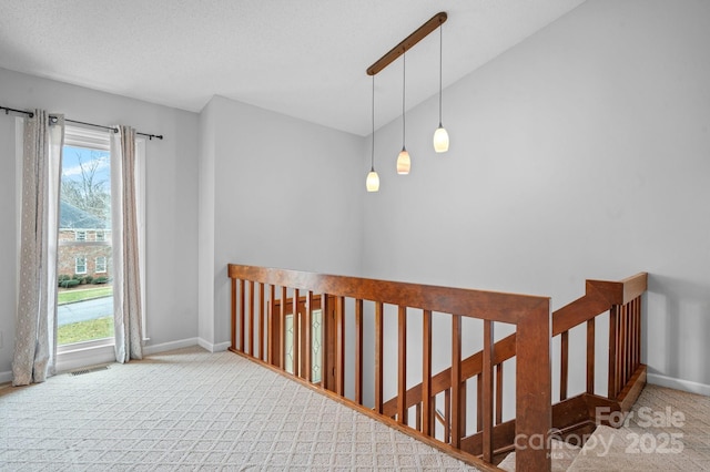 interior space featuring vaulted ceiling