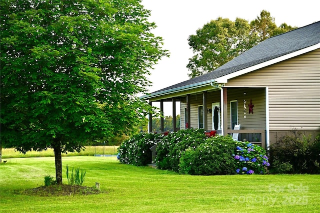 660 Scoggins Rd, Rutherfordton, NC 28139 - view of grassy yard featuring a porch