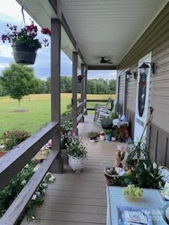 660 Scoggins Rd, Rutherfordton, NC 28139 - porch with a ceiling fan and a yard