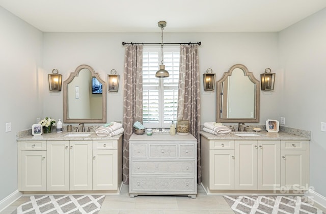 bathroom featuring vanity