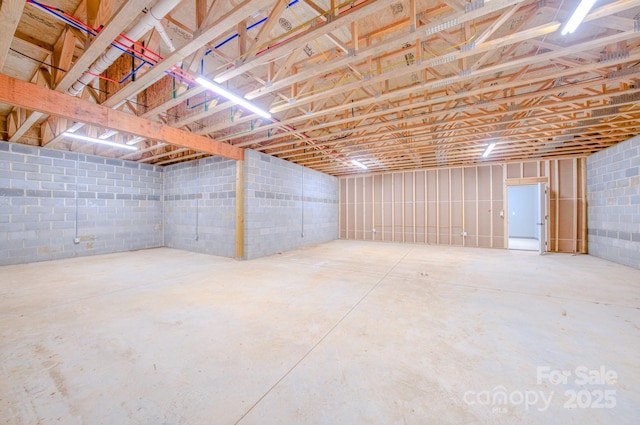 view of basement