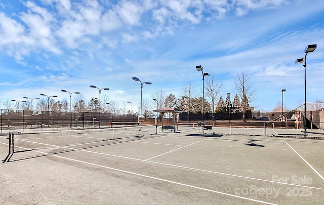 view of tennis court