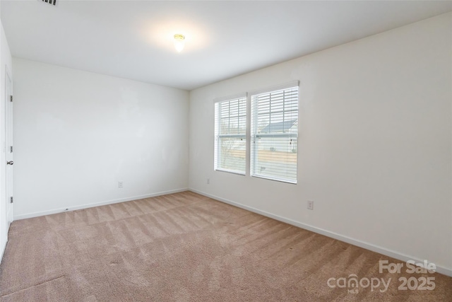 view of carpeted empty room