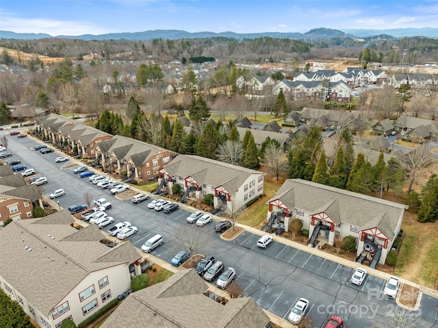 1206 Deermouse Way, Hendersonville, NC 28792 - aerial view featuring a mountain view