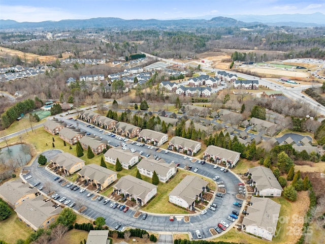 1206 Deermouse Way, Hendersonville, NC 28792 - bird's eye view featuring a mountain view