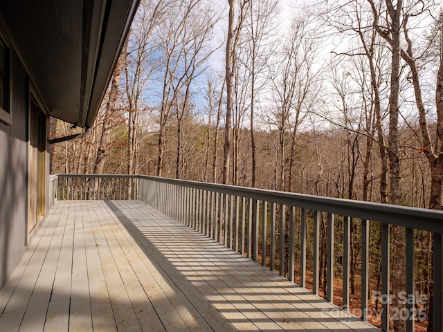 view of wooden terrace