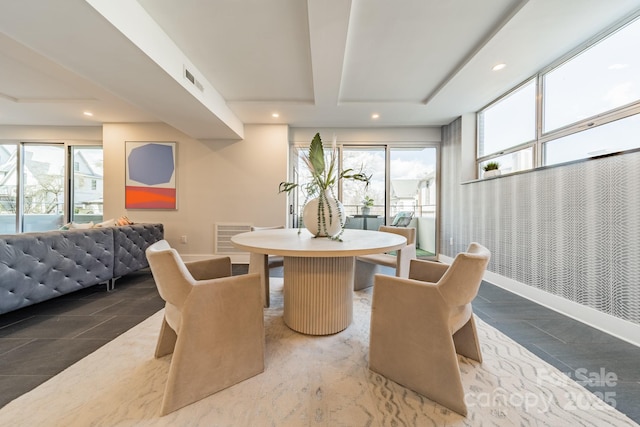 view of dining area