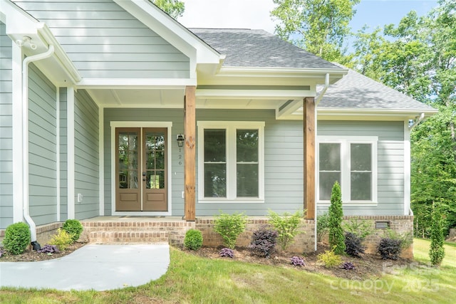 126 Maehill Pl SW, Lenoir, NC 28645 - doorway to property with roof with shingles and a porch