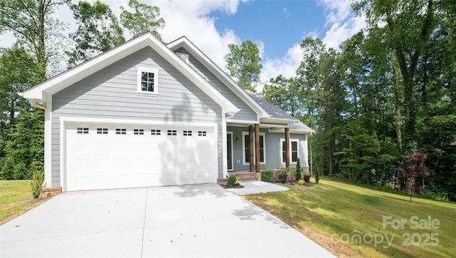126 Maehill Pl SW, Lenoir, NC 28645 - view of front of house with driveway, a front lawn, and an attached garage