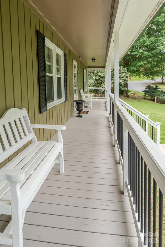 6108 Gold Creek Estate Dr, Hickory, NC 28601 - view of wooden porch