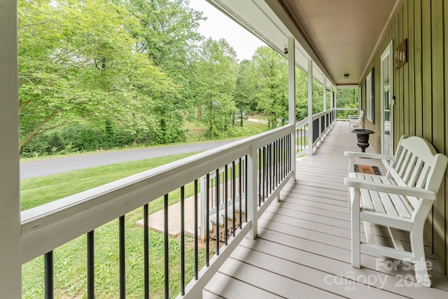 6108 Gold Creek Estate Dr, Hickory, NC 28601 - view of wooden deck
