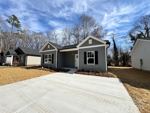 view of front of property featuring a porch and board and batten siding