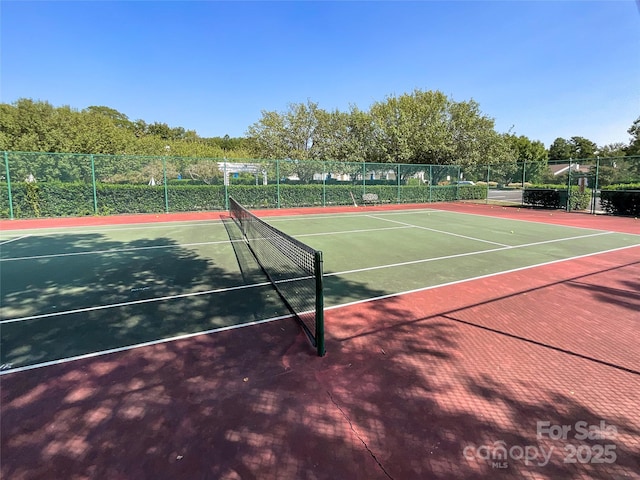 view of tennis court