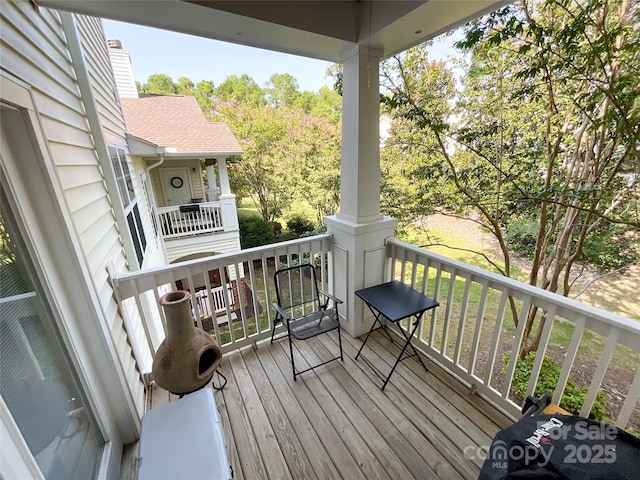 view of wooden terrace