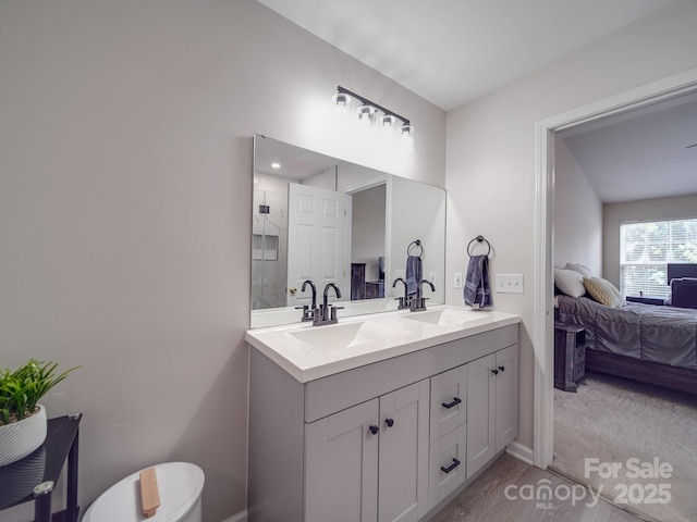 bathroom with vanity