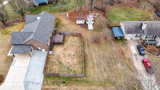 birds eye view of property