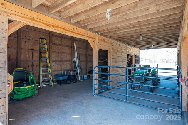 view of horse barn