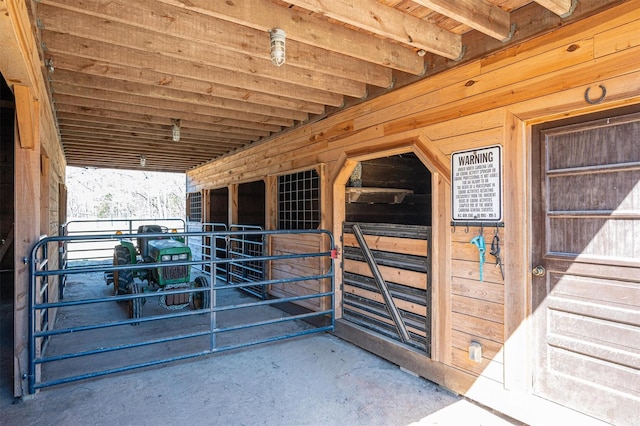 view of stable