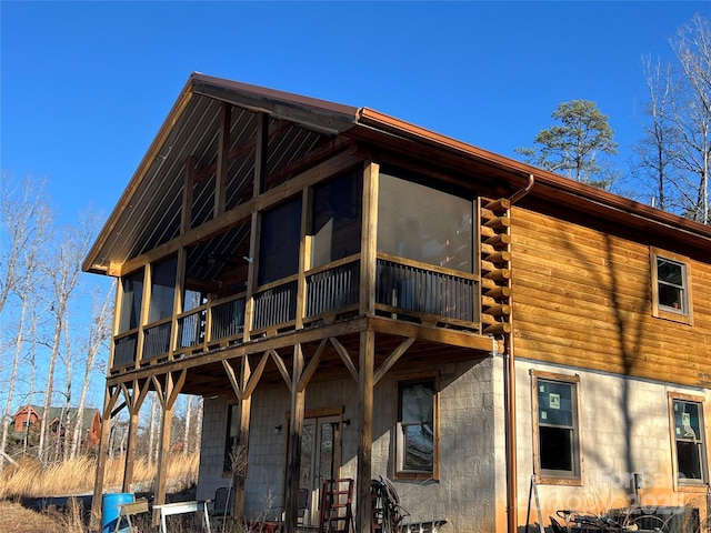 view of rear view of property