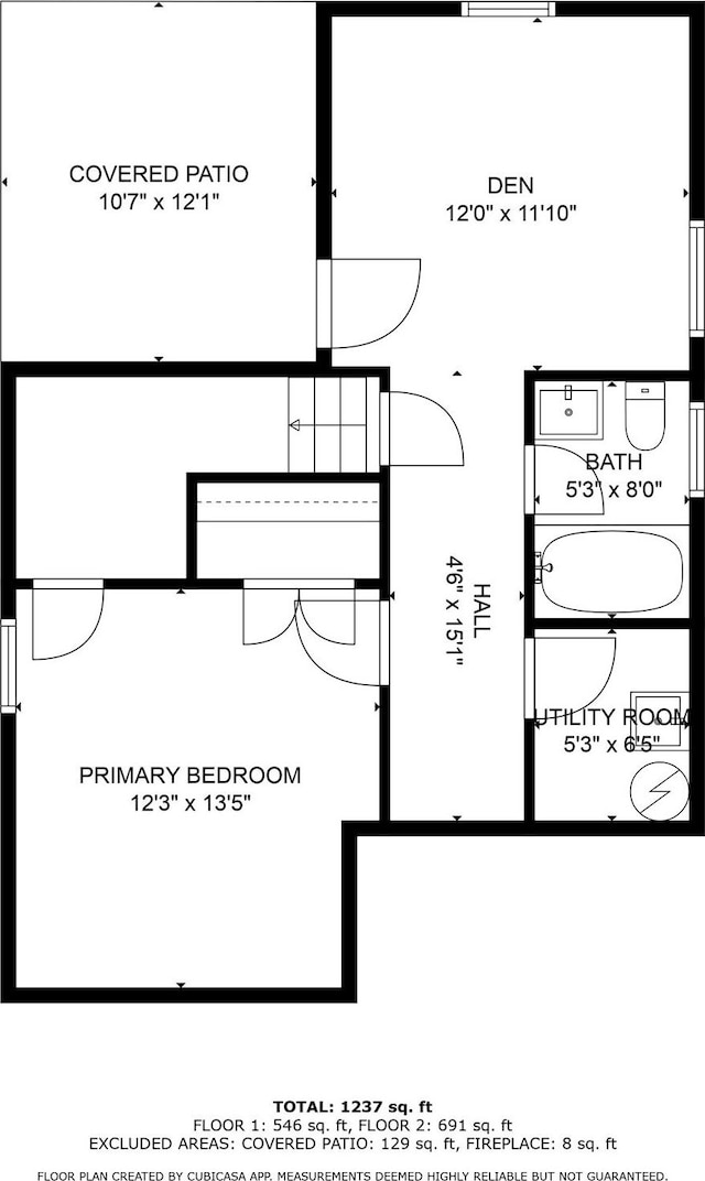 6 Houston St, Asheville, NC 28801 - floor plan