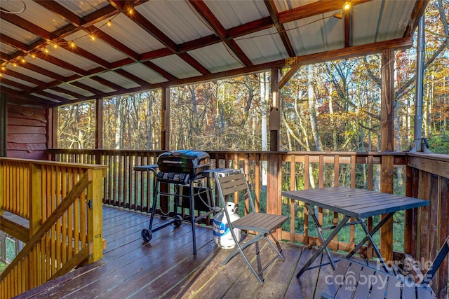 exterior space with grilling area