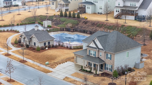 birds eye view of property