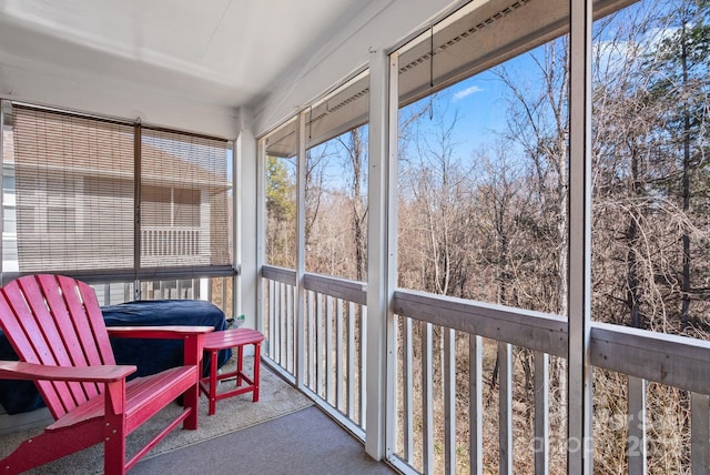 view of sunroom / solarium