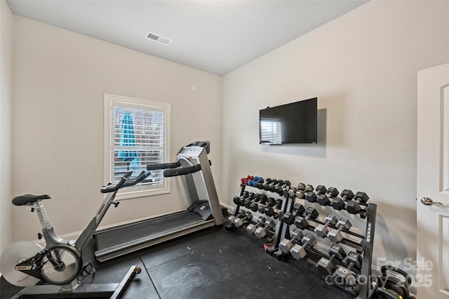 view of exercise room