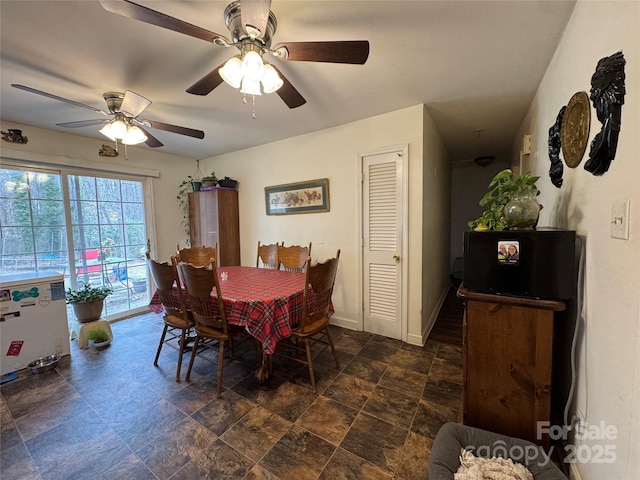 view of dining room