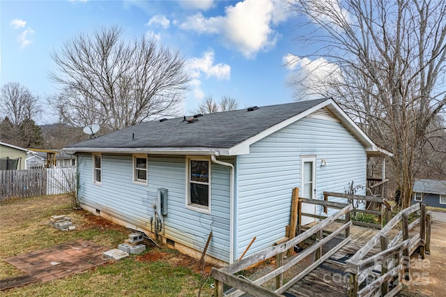 view of rear view of property