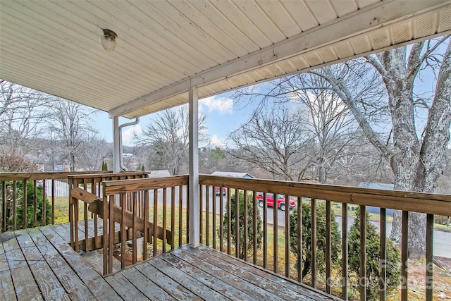 view of wooden terrace