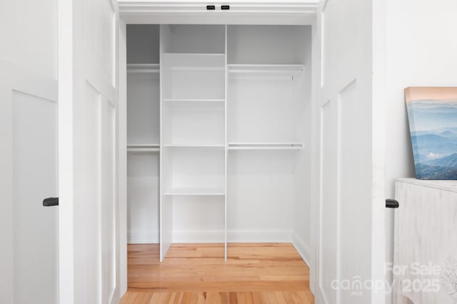 view of closet