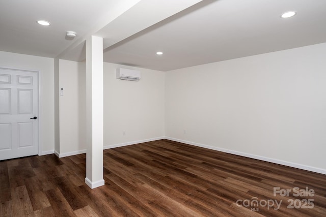 3925 Blackberry Crest Ln, Lenoir, NC 28645 - finished below grade area with wood finished floors, baseboards, and recessed lighting