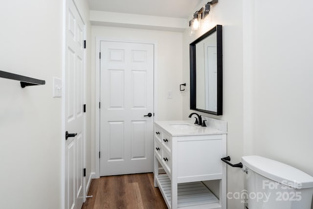 3925 Blackberry Crest Ln, Lenoir, NC 28645 - bathroom featuring vanity, toilet, and wood finished floors