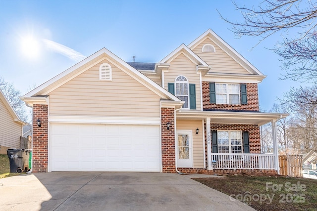 front of property featuring a porch