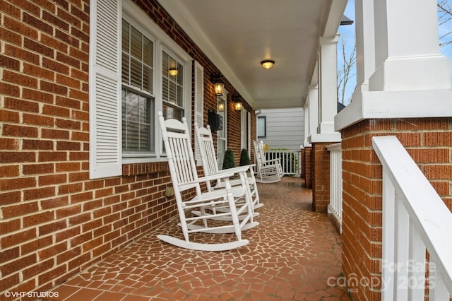 view of patio / terrace featuring covered porch