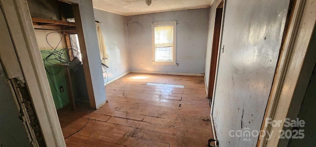 interior space featuring light wood-type flooring