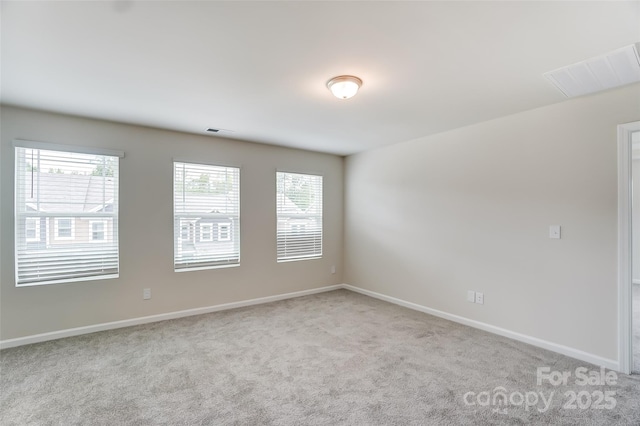 view of carpeted empty room