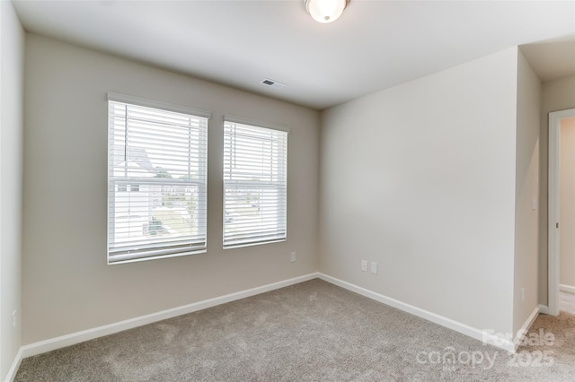 view of carpeted empty room